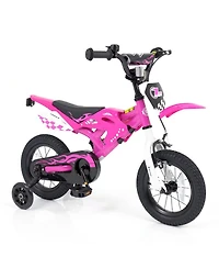 Hongge 12-Inch Motorcycle-Inspired Kids Bike with Hand Brake, Ages 3-4