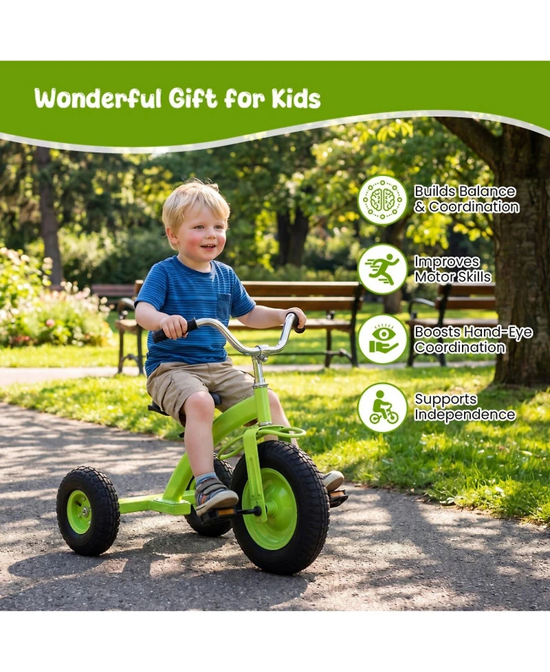 Hongge 15 in Adjustable Handlebar and Seat Bike, 200 lb Capacity, Ages 3+
