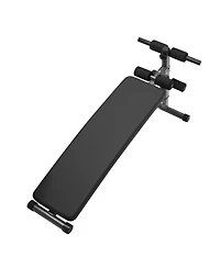 Hongge Folding Curved Decline Sit Up Bench with 5 Height Settings and 500 lbs Capacity for Ab Workouts