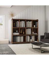 Flynama 10-Cubby Large Open Bookcase, 15 Millimeter Particle Board Home Storage Display Cabinet
