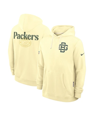 Nike Men's Yellow Green Bay Packers 2026 Rivalries Collection Sideline Pullover Hoodie