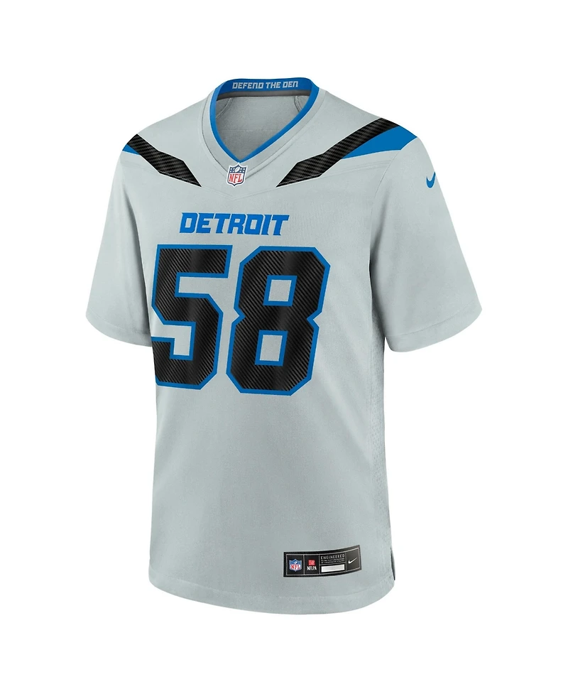 Nike Men's Penei Sewell Silver Detroit Lions 2026 Rivalries Collection Game Jersey