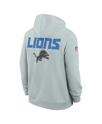 Nike Men's Silver Detroit Lions 2026 Rivalries Collection Sideline Pullover Hoodie