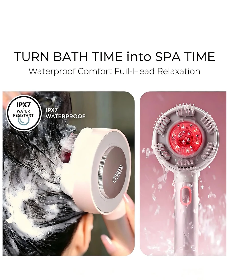 Tymo Beauty TriThera Red Light Scalp Therapy Massage Brush