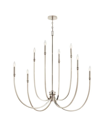 Kichler Malene 45 1/4"W Polished Nickel 8-Light Chandelier