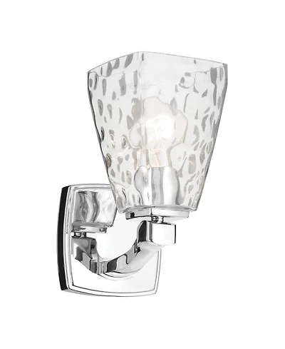 Kichler Marant Chrome Wall Sconce 1Lt with Clear Water Glass