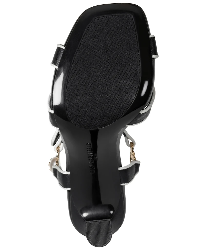 Karl Lagerfeld Paris Women's Daelin Square Toe Sandals