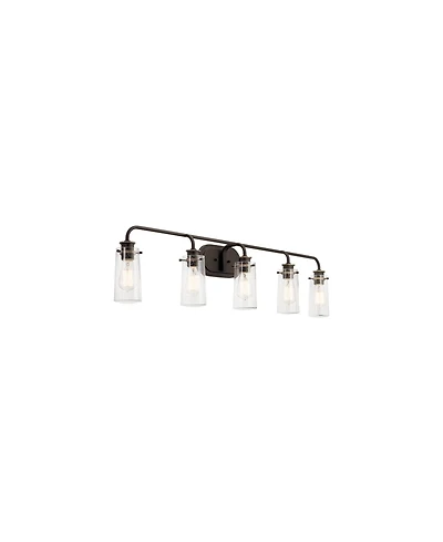 Kichler Braelyn 44" Wide Olde Bronze 5-Light Bath Light