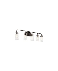 Kichler Braelyn 44" Wide Olde Bronze 5-Light Bath Light