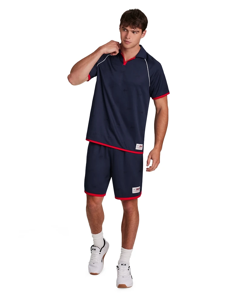Reebok Men's United Logo Relaxed-Fit Jersey Polo