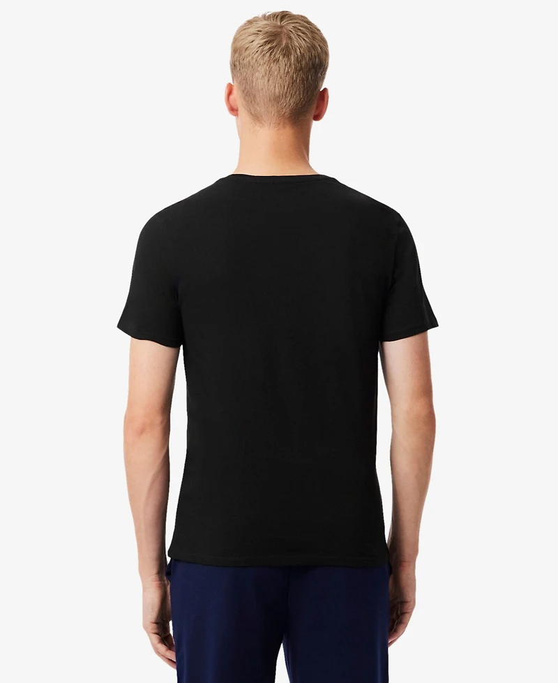 Lacoste Men's 3-Pack Regular Fit Crewneck Undershirts