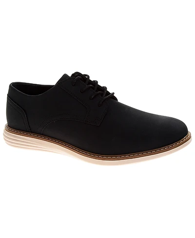 Perry Ellis Men's Business-Casual Lace-Up Faux Leather Oxfords