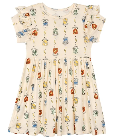 Harry Potter Toddler Girls' Short Sleeve Flare Dress