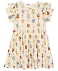 Harry Potter Toddler Girls' Short Sleeve Flare Dress