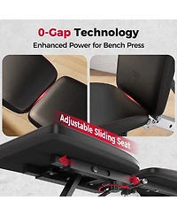 Fed Fitness Flybird WB14 Foldable Weight Bench, 1000 Lbs Heavy Duty Adjustable Workout Bench for Home Gym