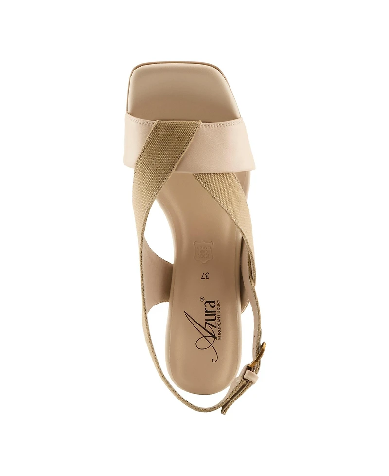 Azura Women's Aboveall Strappy Sandal with Cushioned Insole