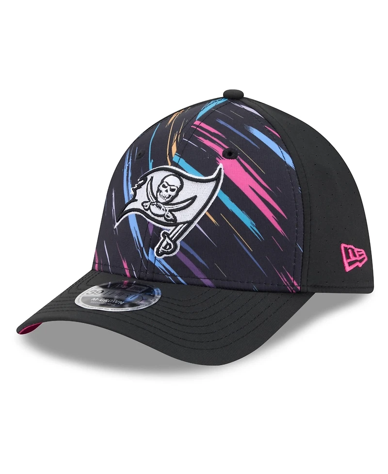New Era Men's Black Tampa Bay Buccaneers 2026 Nfl Cruical Catch 39THIRTY M-Crown Stretch Hat