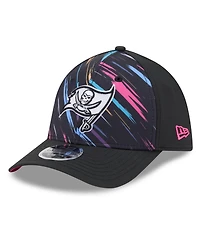 New Era Men's Black Tampa Bay Buccaneers 2026 Nfl Cruical Catch 39THIRTY M-Crown Stretch Hat