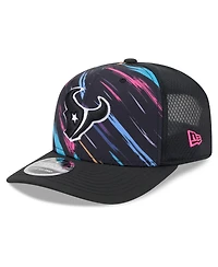 New Era Men's Black Houston Texans 2026 Nfl Cruical Catch 9SEVENTY Adjustable Trucker Hat