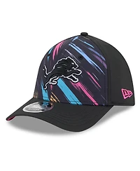 New Era Men's Black Detroit Lions 2026 Nfl Cruical Catch 39THIRTY M-Crown Stretch Hat