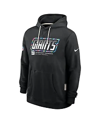 Nike Men's Black New York Giants 2026 Nfl Cruical Catch Sideline Dri-Fit Pullover Hoodie