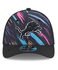 New Era Men's Black Detroit Lions 2026 Nfl Cruical Catch 39THIRTY M-Crown Stretch Hat