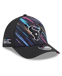 New Era Men's Black Houston Texans 2026 Nfl Cruical Catch 39THIRTY M-Crown Stretch Hat