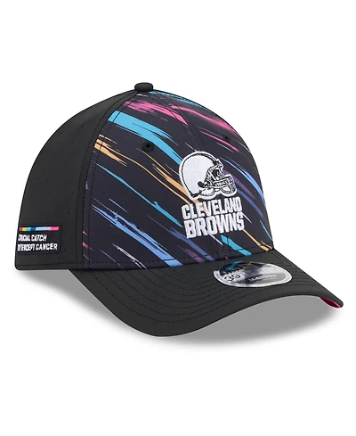 New Era Men's Black Cleveland Browns 2026 Nfl Cruical Catch 39THIRTY M-Crown Stretch Hat