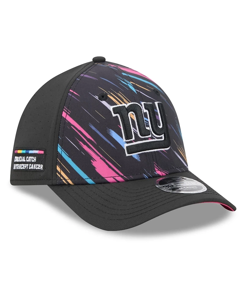 New Era Men's Black York Giants 2026 Nfl Cruical Catch 39THIRTY M-Crown Stretch Hat