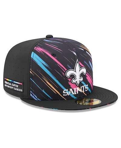 New Era Men's Black Orleans Saints 2026 Nfl Cruical Catch 59FIFTY Fitted Hat