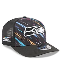 New Era Men's Black Seattle Seahawks 2026 Nfl Cruical Catch 9SEVENTY Adjustable Trucker Hat