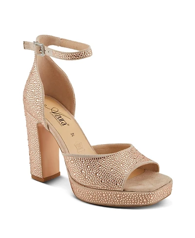 Azura Women's Sparksfly Ankle Strap Sandal with Cork Sole