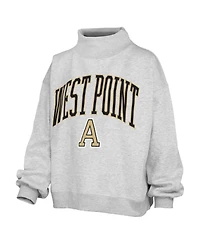 Pressbox Women's Nelson Texture Lingo Mock Neck Oversized Dropped-Shoulder Sweatshirt