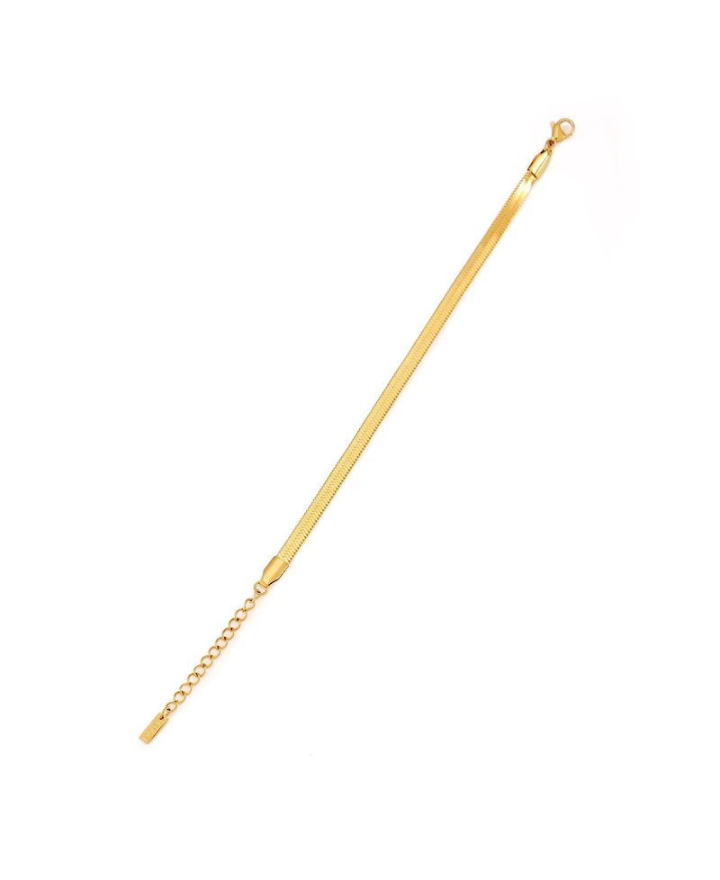 Atolea Adjustable Herringbone Anklet