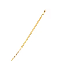 Atolea Adjustable Herringbone Anklet