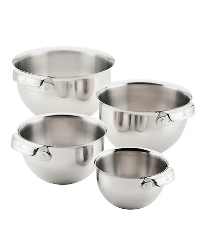 Hestan Stainless-Steel 4-Piece Mixing Bowl Set