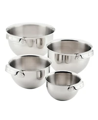 Hestan Stainless-Steel 4-Piece Mixing Bowl Set