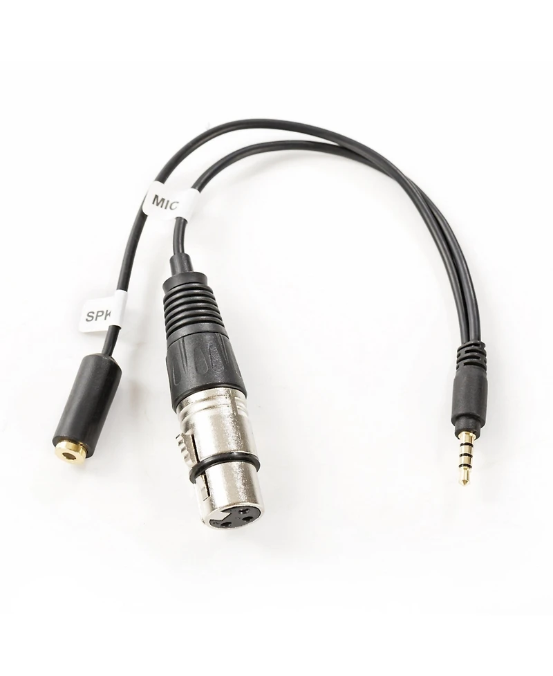 Movo TCB2 Xlr Microphone to Trrs Smartphone Adapter with Headphone Jack - Compatible with iPhone and Android