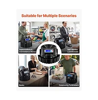 Bestcore Five Denominations 225 Coins Per Minute Coin Counter Machine with Lcd Display