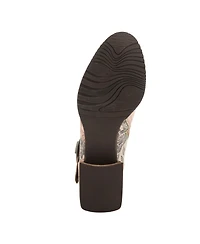 L'Artiste Women's Spring Step Sipperb Bootie with Hand-Painted Design