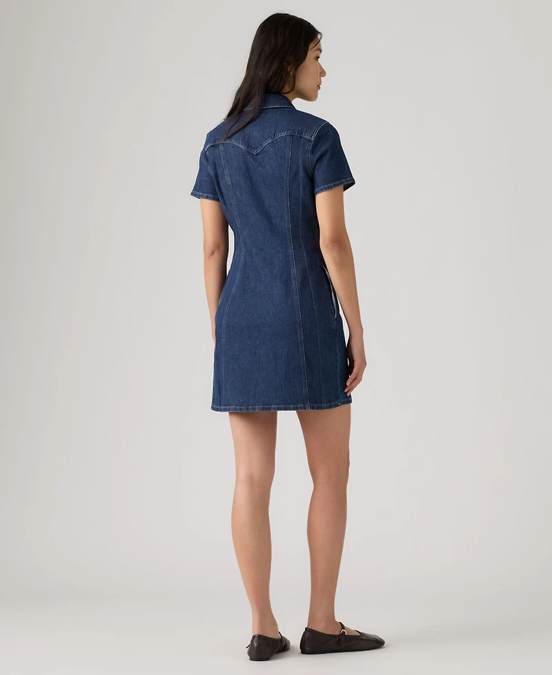 Levi's Women's Trace Western Denim Shirt Dress