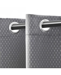Superior Shimmer Textured Blackout Curtain, Set of 2, 52" x 63"