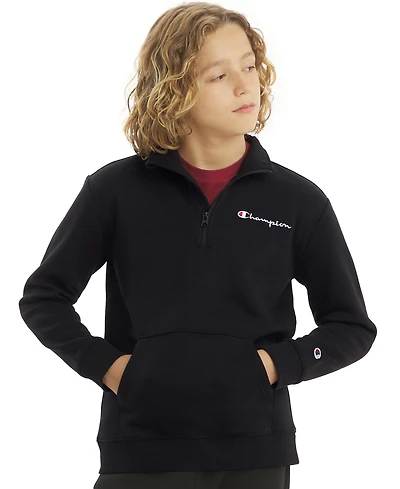 Champion Boys' 8-20 Quarter-Zip Logo Sweatshirt