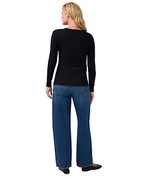 Ingrid + Isabel Women's Long Sleeve Rib Nursing Henley