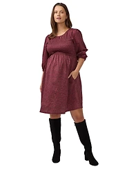 Ingrid + Isabel Women's Smocked Paisley Cotton Dress