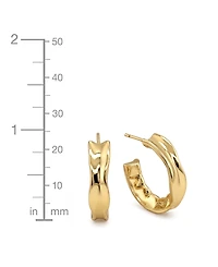 And Now This Edge Gleaming C-Hoop Earrings
