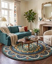 Lr Home Radiance Rdc-026 6' x 6' Round Area Rug