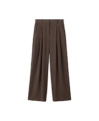 Mango Women's Wide-Leg Pleated Pants