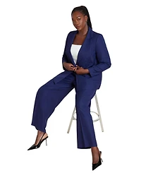 Eloquii Women's Plus Size Pinstripe Blazer