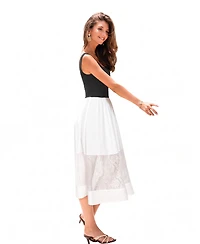 Cupshe Women's Square Neck Pull-On Unlined Long Dress
